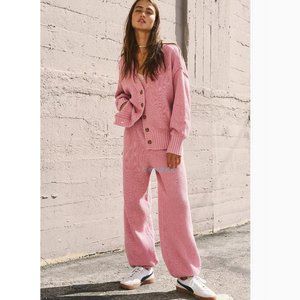 FREE PEOPLE Pink Hailee Cardi Set | Pink 🎉 NWT